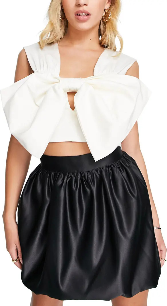 ASOS DESIGN Bow Front Crop Tank | Nordstrom | Nordstrom