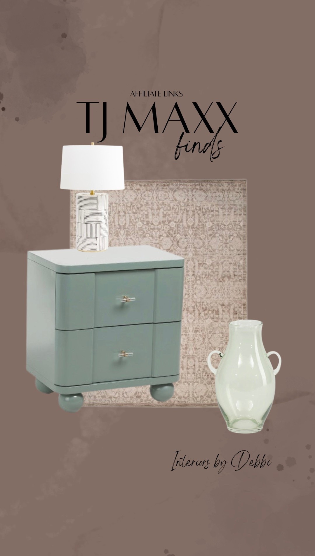 TJ Maxx Finds
Area rug, nightstand, lamp, vase, transitional home, modern decor, amazon find, amazon home, target home decor, mcgee and co, studio mcgee, amazon must have, pottery barn, Walmart finds, affordable decor, home styling, budget friendly, accessories, neutral decor, home finds, new arrival, coming soon, sale alert, high end look for less, Amazon favorites, Target finds, cozy, modern, earthy, transitional, luxe, romantic, home decor, budget friendly decor, Amazon decor #tjmaxx

#LTKHome #LTKHoliday #LTKGiftGuide