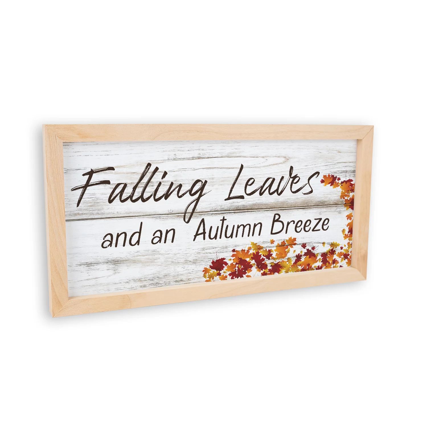 Falling Leave and an Autumn Breeze Wood Sign, Fall Décor, Fall Signs, Decorative Signs for Fall,... | Walmart (US)