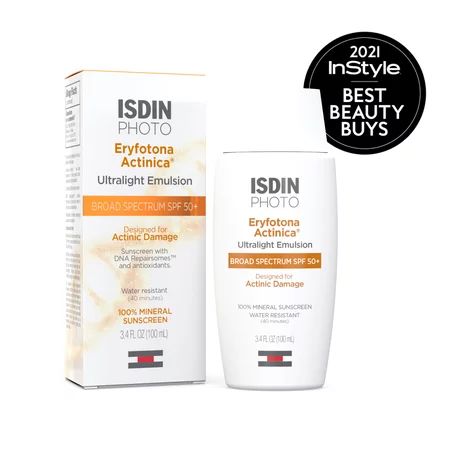 ISDIN Eryfotona Actinica Mineral Sunscreen SPF 50+ Zinc Oxide 3.4 Fl. Oz. | Walmart (US)