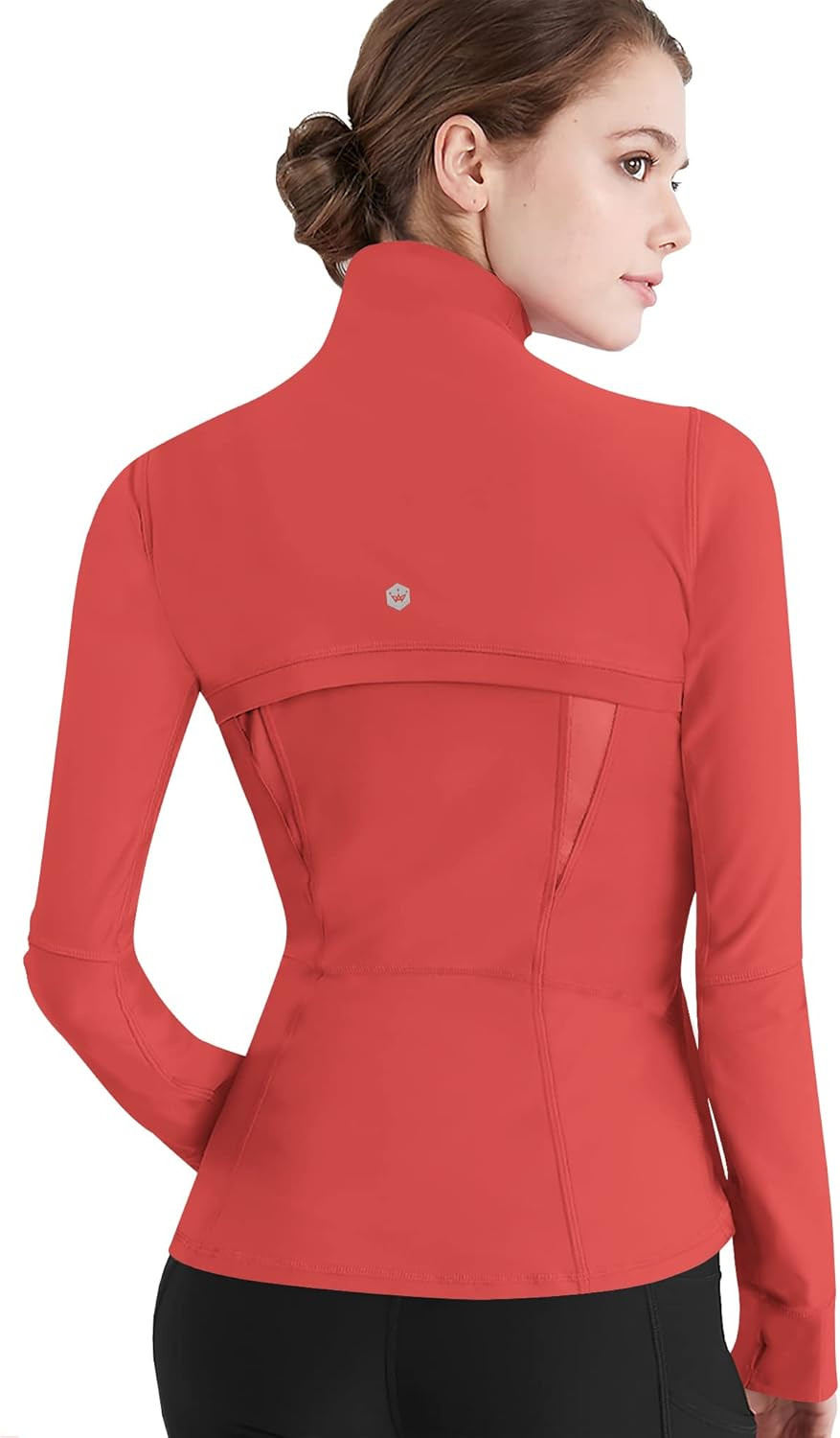 Lock and Love Women's Full Zip-up Yoga Workout Running Track Jacket with Thumb Holes | Amazon (US)