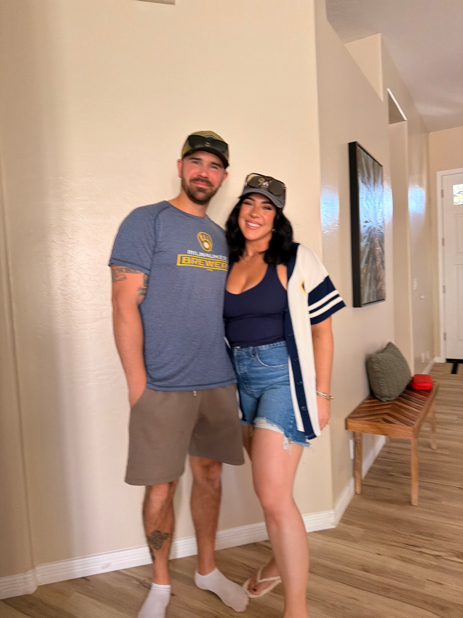 Baseball / sports game outfit idea. Jean shorts, tank and jersey! Shorts are thick thighs approved. 

#LTKgrwm #LTKMidsize #LTKdayinmylife