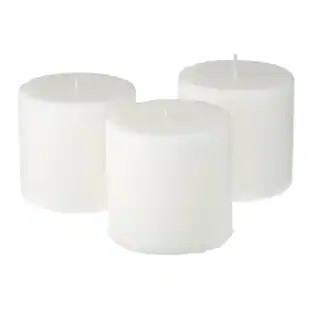 Ashland® Basic Elements™ White Pillar Candle, 3 Pack | Michaels | Michaels Stores