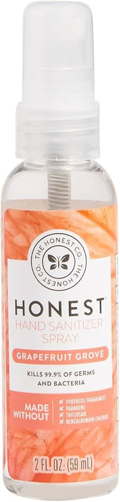 The Honest Company Plant-Based Hand Sanitizer Spray | Kills 99.9% of Germs | Hypoallergenic, Quic... | Amazon (US)