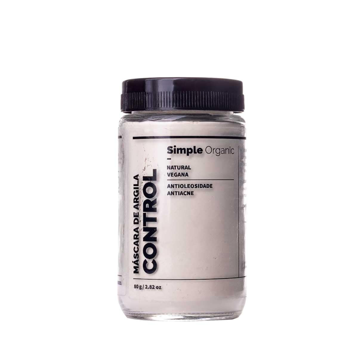 Mascara de Argila Control Simple Organic (80g) | Amazon (BR)