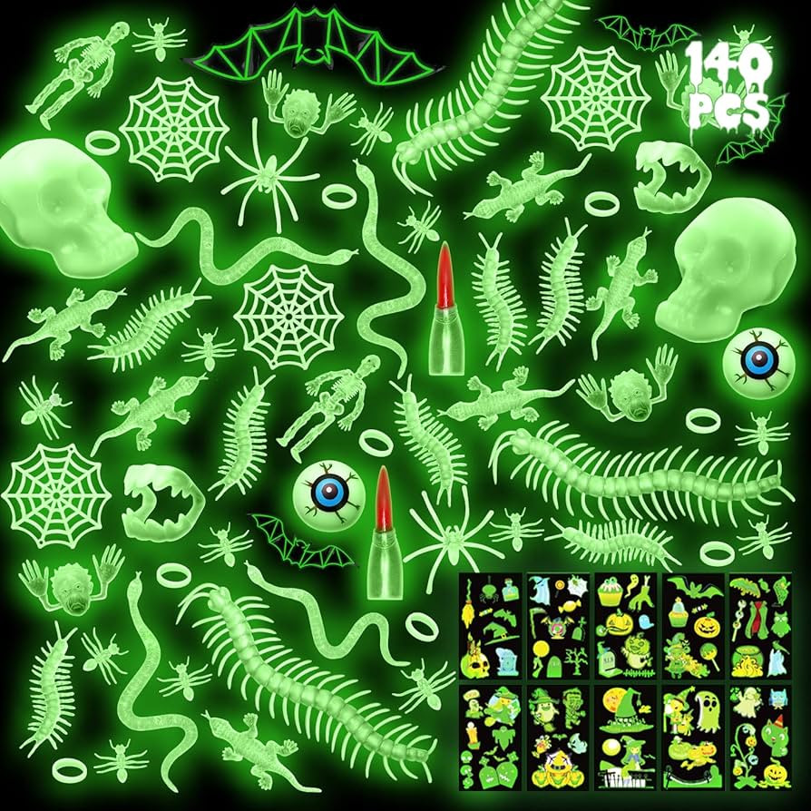 TOY Life 140PCS Halloween Party Favors Halloween Toys for Kids Halloween Goodie Bag Stuffers Fill... | Amazon (US)