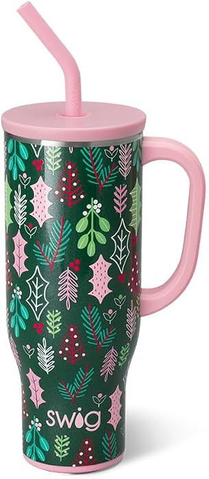 Swig Life 30oz Mega Mug, 30oz Tumbler with Handle and Straw, Large Insulated Tumblers, Cup Holder... | Amazon (US)