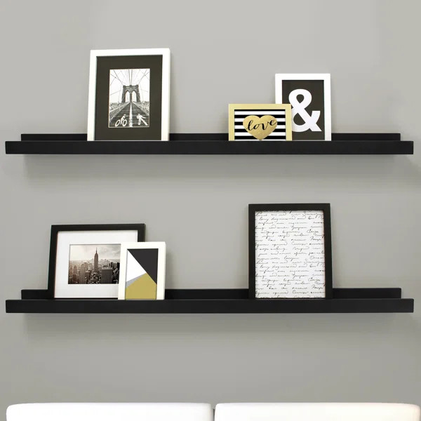 Kaylen 2 Piece Floating Shelf (Set of 2) | Wayfair North America