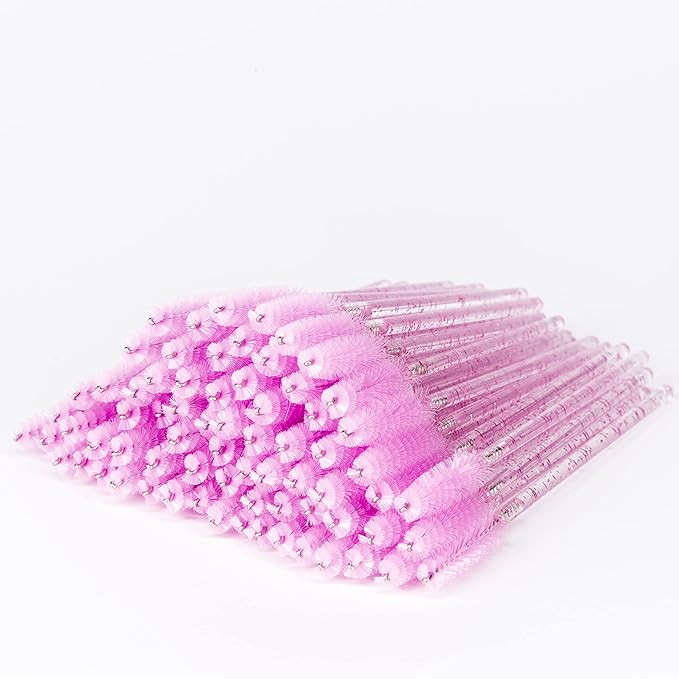 100 Pcs Disposable Eyelash Brushes, Mascara Wands, Spoolies for Eyelash Extensions, Spoolie Eyebr... | Amazon (US)
