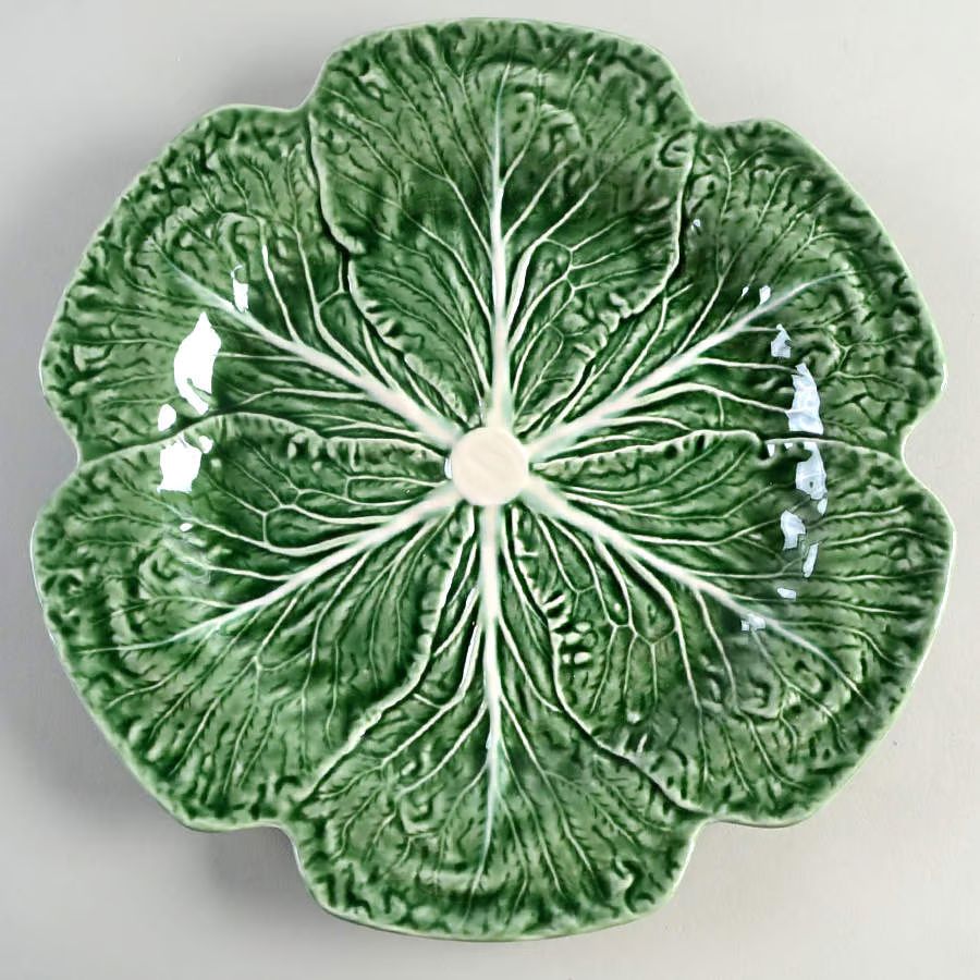 Cabbage Green Service Plate (Charger) by Bordallo Pinheiro | Replacements