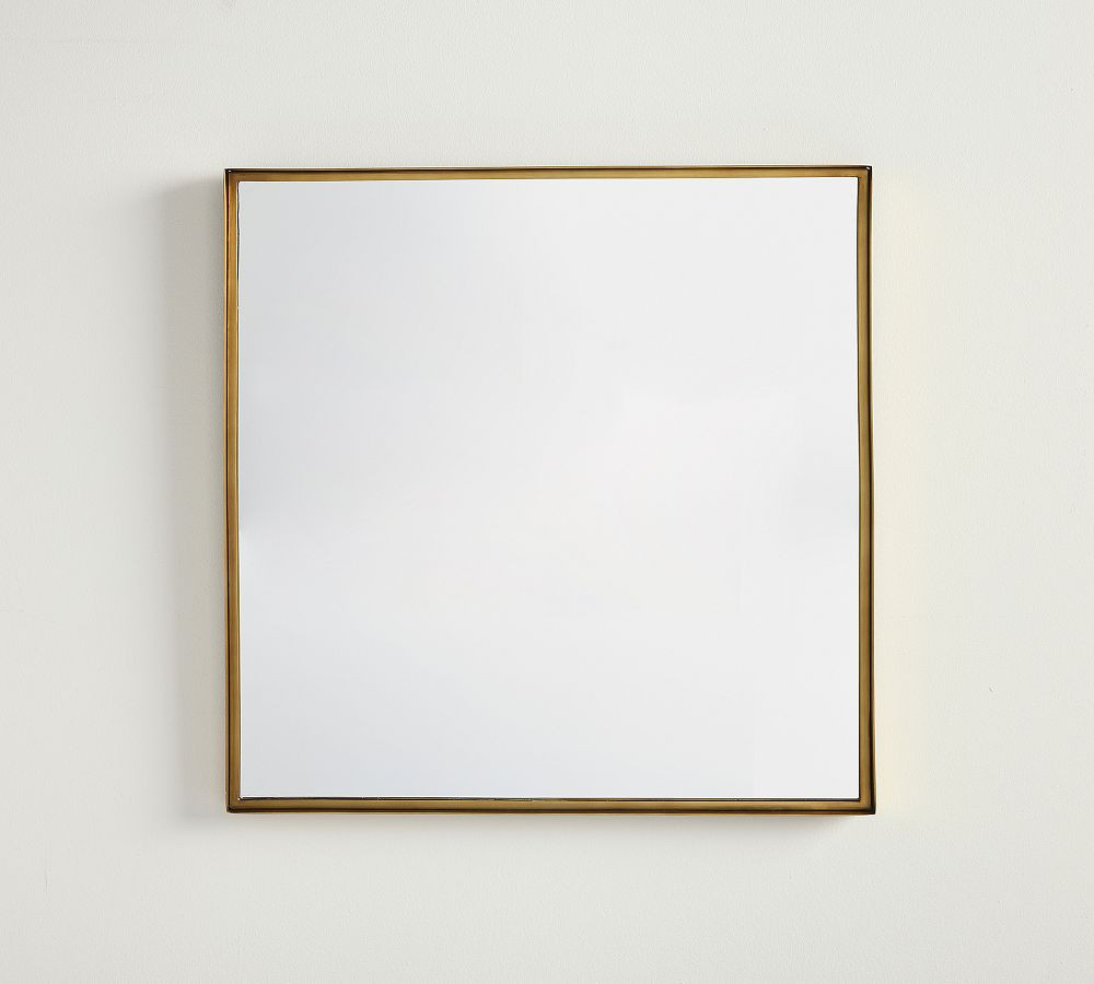 Stowe Mirror, Brass 16""X16"" Square | Pottery Barn (US)