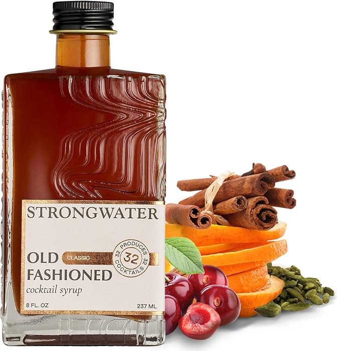 Strongwater Old Fashioned Mix - Makes 32 Cocktails - Handcrafted Old Fashioned Syrup with Bitters... | Amazon (US)