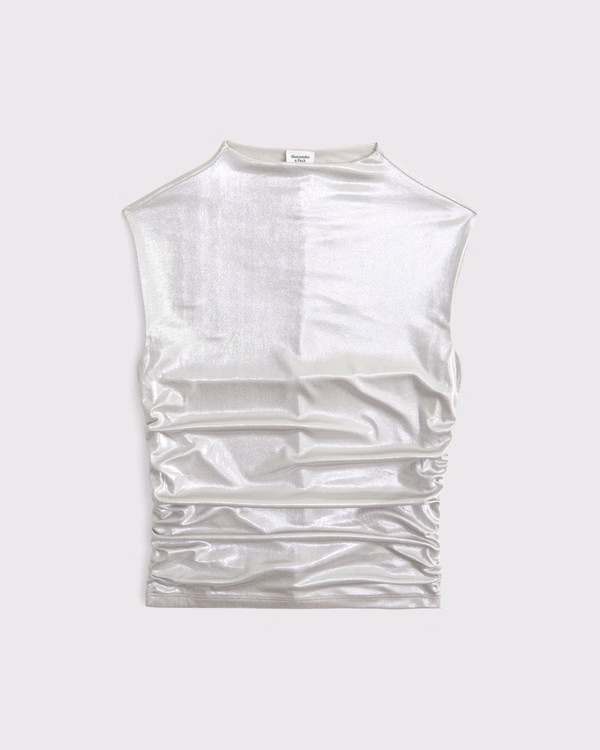Women's The A&F Paloma Liquid Shine Top | Women's Clearance | Abercrombie.com | Abercrombie & Fitch (US)