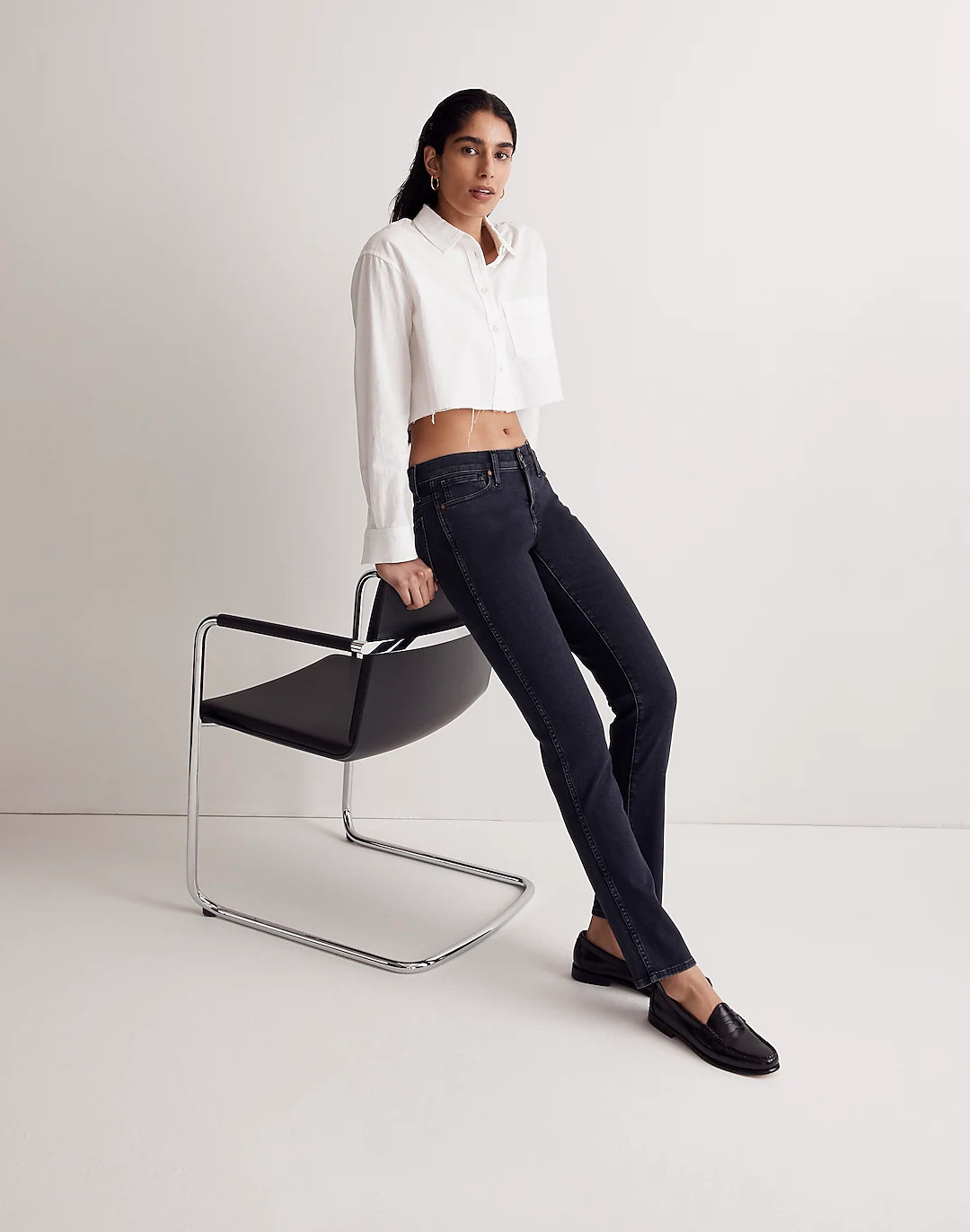Low-Rise Stovepipe Jeans in Lunar Wash | Madewell