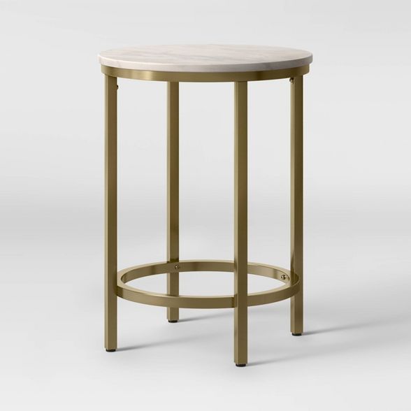 Greenwich Round Marble End Table - Threshold™ | Target