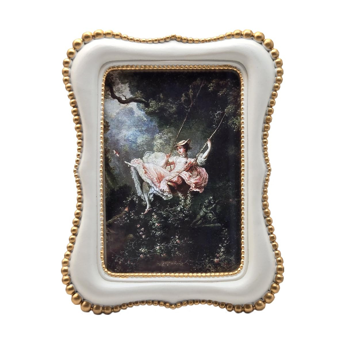 4x6 Vintage Picture Frame, Antique White Ornate Photo Frame, for Tabletop and Wall Display, Decor... | Amazon (US)