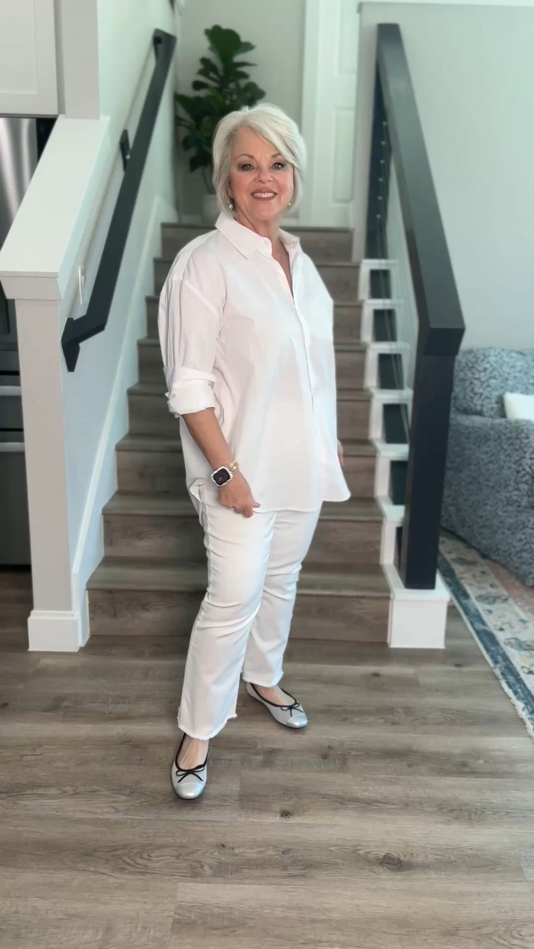 White on white! Love this monochromatic look!!   

#LTKOver40 #LTKFindsUnder100 #LTKMidsize