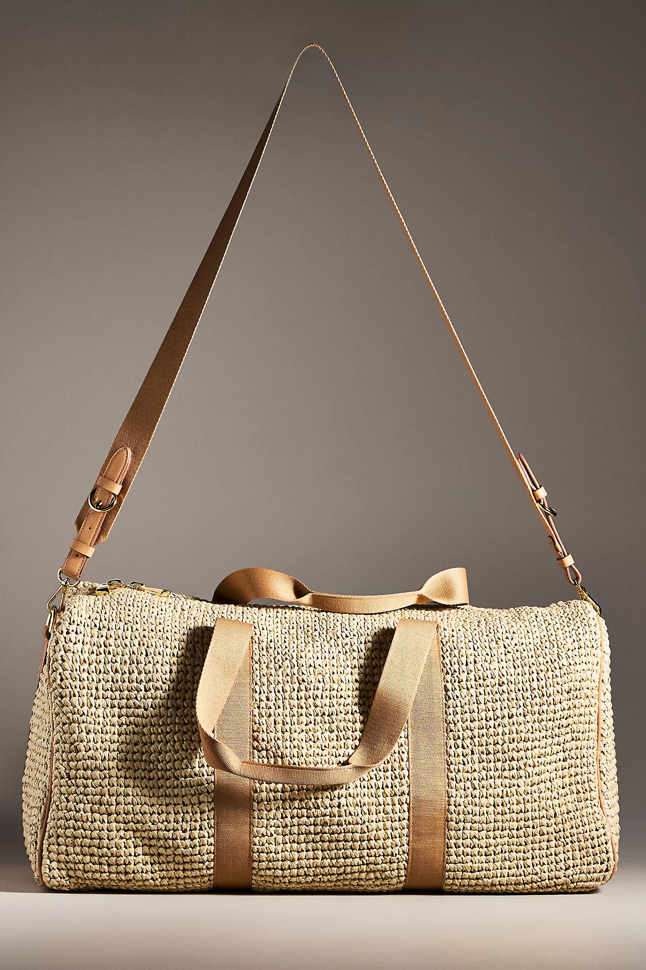 Stoney Clover Lane Raffia Duffle Bag | Anthropologie (US)