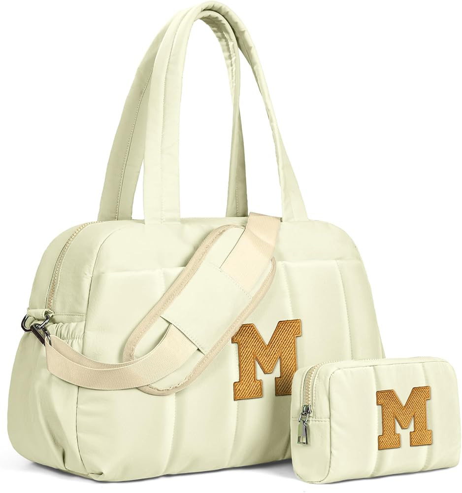 Teen Girls Trendy Stuff-Duffle Bag for Travel Women, Travel Bags，Teenage Girls Gift Ideas-Initi... | Amazon (US)