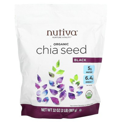 Nutiva Organic Chia Seed, Black, 32 oz (907 g) | Target