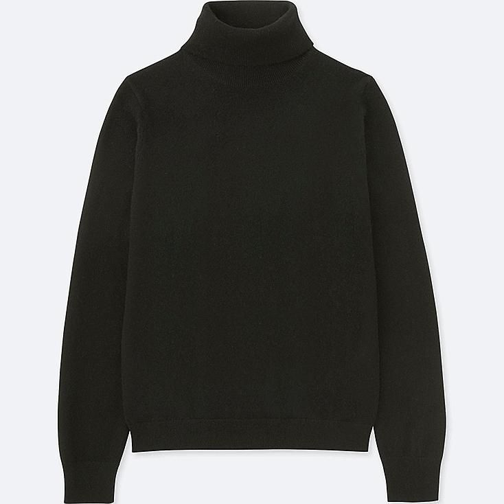 UNIQLO Women's Cashmere Turtleneck Sweater, Black, XXS | UNIQLO (US)