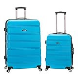 Rockland Melbourne Hardside Expandable Spinner Wheel Luggage, Turquoise, 2-Piece Set (20/28) | Amazon (US)