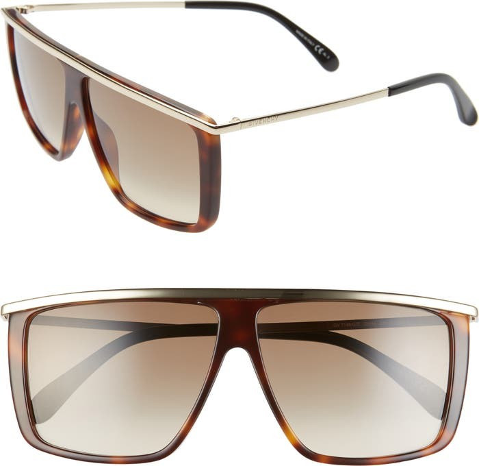 62mm Oversize Flat Top Sunglasses | Nordstrom Rack