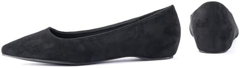 Women's Pointed Toe Ballet Flats, 1 Inch Hidden Heel, Slip-on Comfort Shoes for Office, Casual We... | Amazon (US)