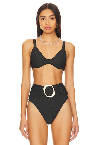 GIGI C Shay Bikini Top in Black from Revolve.com | Revolve Clothing (Global)