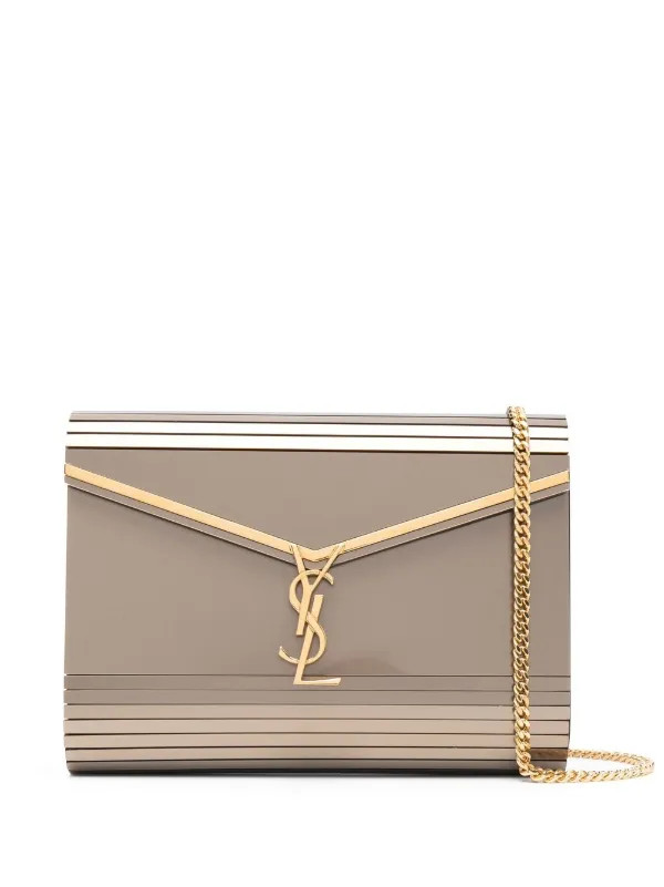 Vicky logo-plaque clutch bag | Farfetch Global