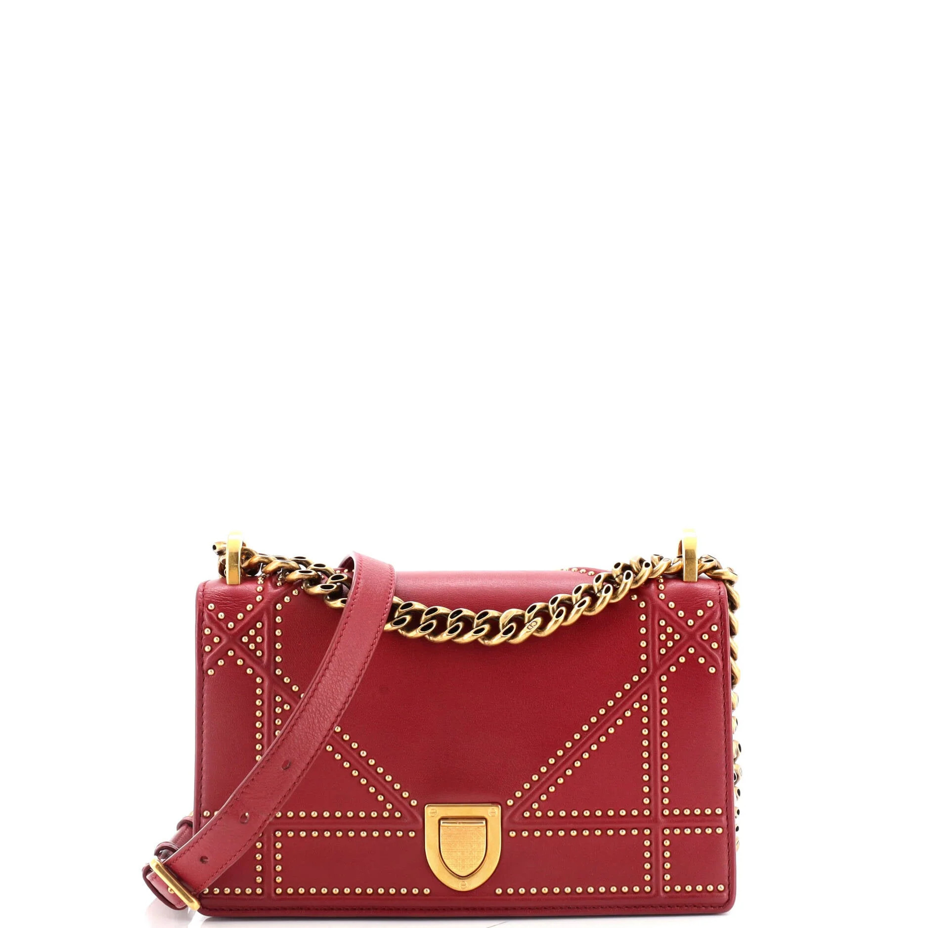 Diorama Flap Bag Studded Leather Small | Shop Simon