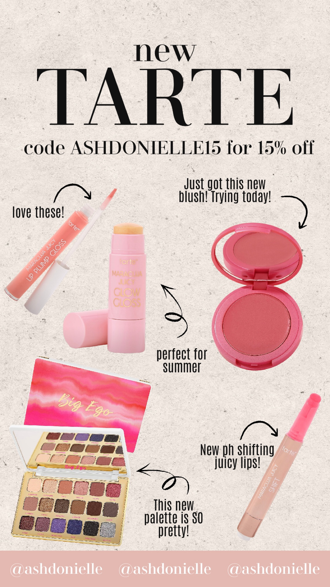 New Tarte products launched today! Code ASHDONIELLE15 always works on the Tarte site 

#LTKSeasonal #LTKbeauty #LTKunder50