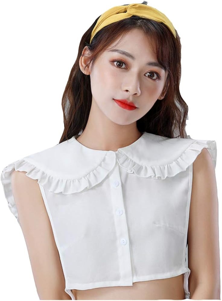 Fake Collar Detachable Faux Collar Half Shirt Women Blouse False Collar Dickey | Amazon (US)