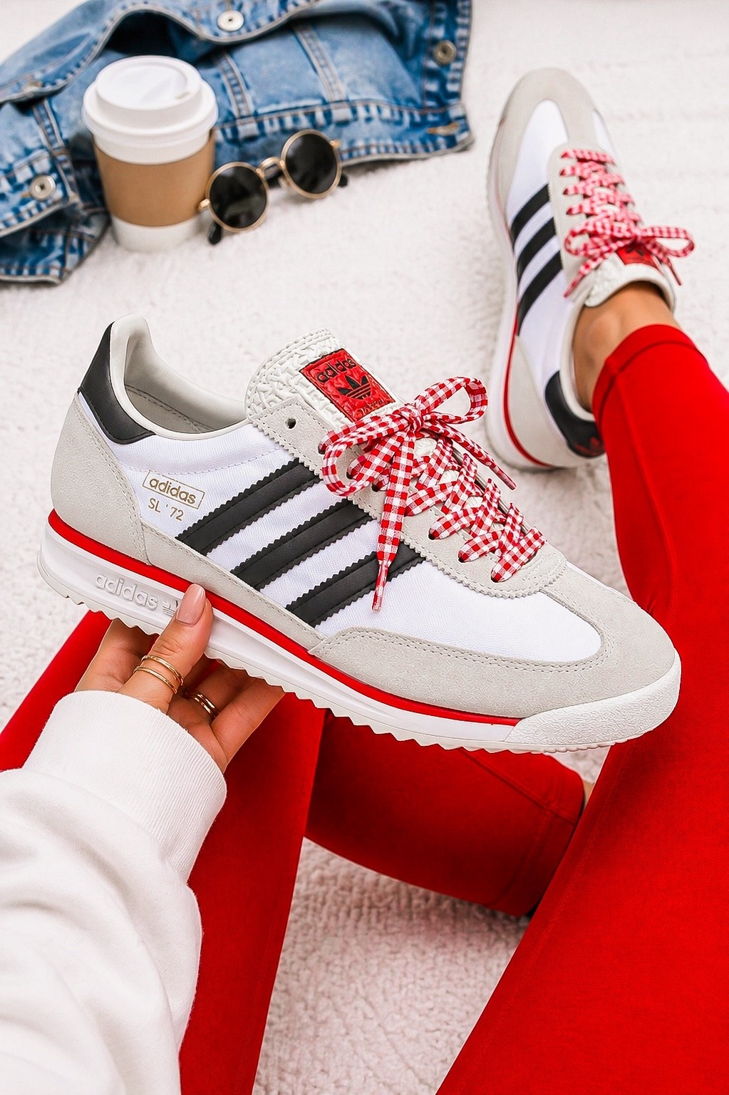 OK STOP SCROLLING 🚨

When Adidas drops a red, white, and black sneaker THIS cute… you already know it’s a yes 😍🔥

Not only are they 🔥 on style… they’re actually COMFY (like all-day, mom-on-the-go approved 🙌)

And you know we’re not leaving them basic…
✨ add the cutest shoelaces
✨ tie a little bow
✨ instantly elevated

Here’s the thing though 👇
Red + white + black = FOREVER classic
✔️ wear it now
✔️ wear it fall
✔️ wear it next year
✔️ wear it anytime

This is NOT a one-season shoe… this is a capsule piece you’ll grab on repeat 🔁

Don’t wait on these because once sizes start going… it’s game over 🏃‍♀️💨

#LTKgrwm #LTKdayinmylife #LTKootd