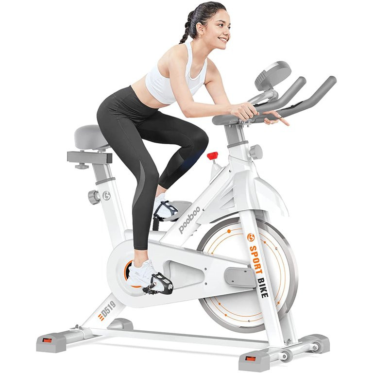 Pooboo Exercise Bike Stationary Belt Drive Indoor Cycling Bikes for Home Cardio Workout Training ... | Walmart (US)
