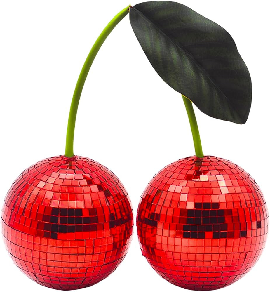 Disco Ball 2024 New Cherry Disco Mirror Ball Hanging Reflects Light Ball for DJ Club Stage Bar Pa... | Amazon (US)