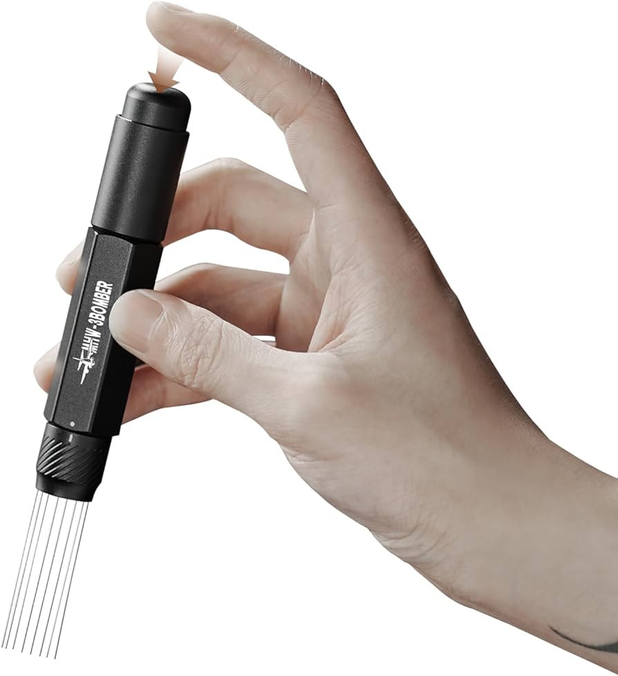 MHW-3BOMBER Retractable WDT Tool Espresso Distribution Tool with Magnetic Store, Adjustable Range... | Amazon (US)