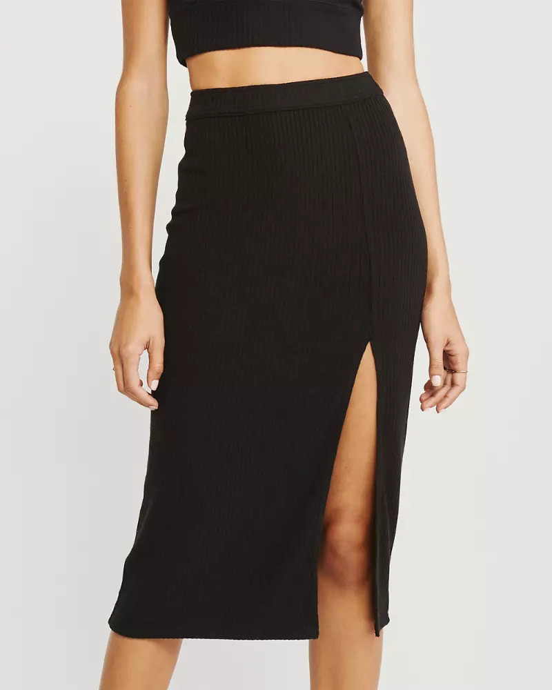 Knit Midi Skirt | Abercrombie & Fitch US & UK