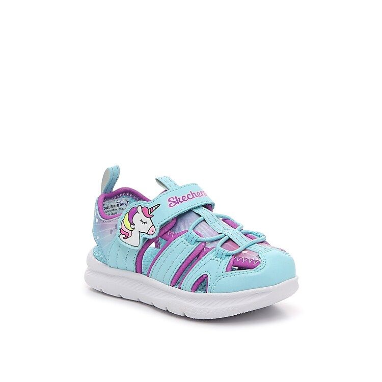 Skechers CFlex 2.0 Dazzlng Explorer Sandal Kids' | Girl's | Turquoise | Size 9 Toddler | Sandals | DSW