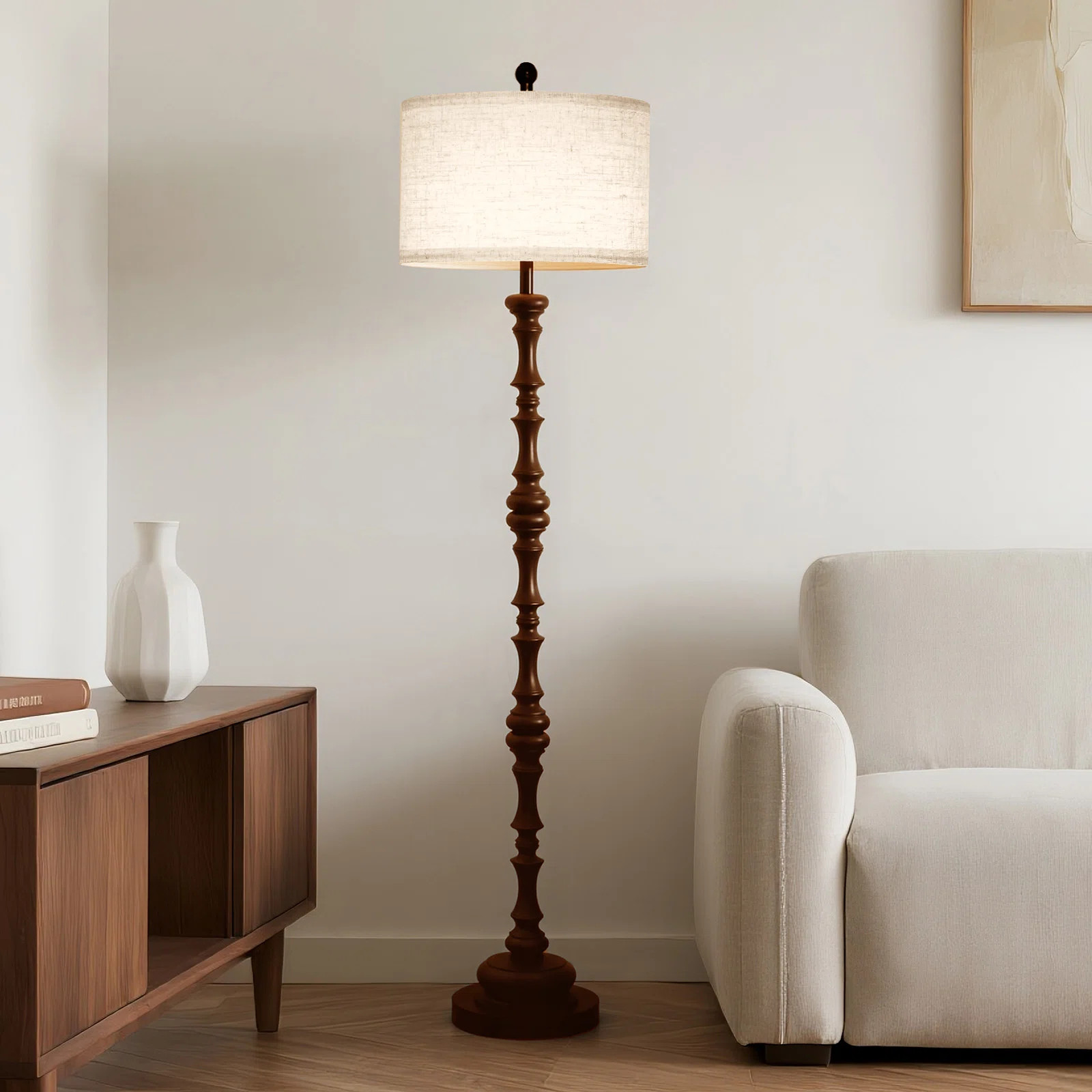 62“ Traditional Resin Floor Lamp | Wayfair North America