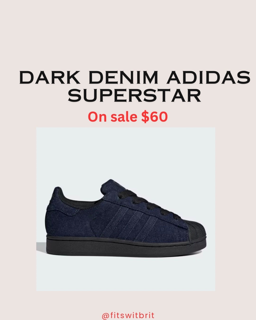 Dark Denim Adidas Superstar on sale $60!

#LTKGiftGuide #LTKSaleAlert #LTKFindsUnder100