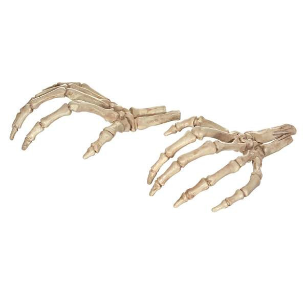 Halloween Skeleton Hand, 8", Natural, Plastic, sold by At Home | At Home