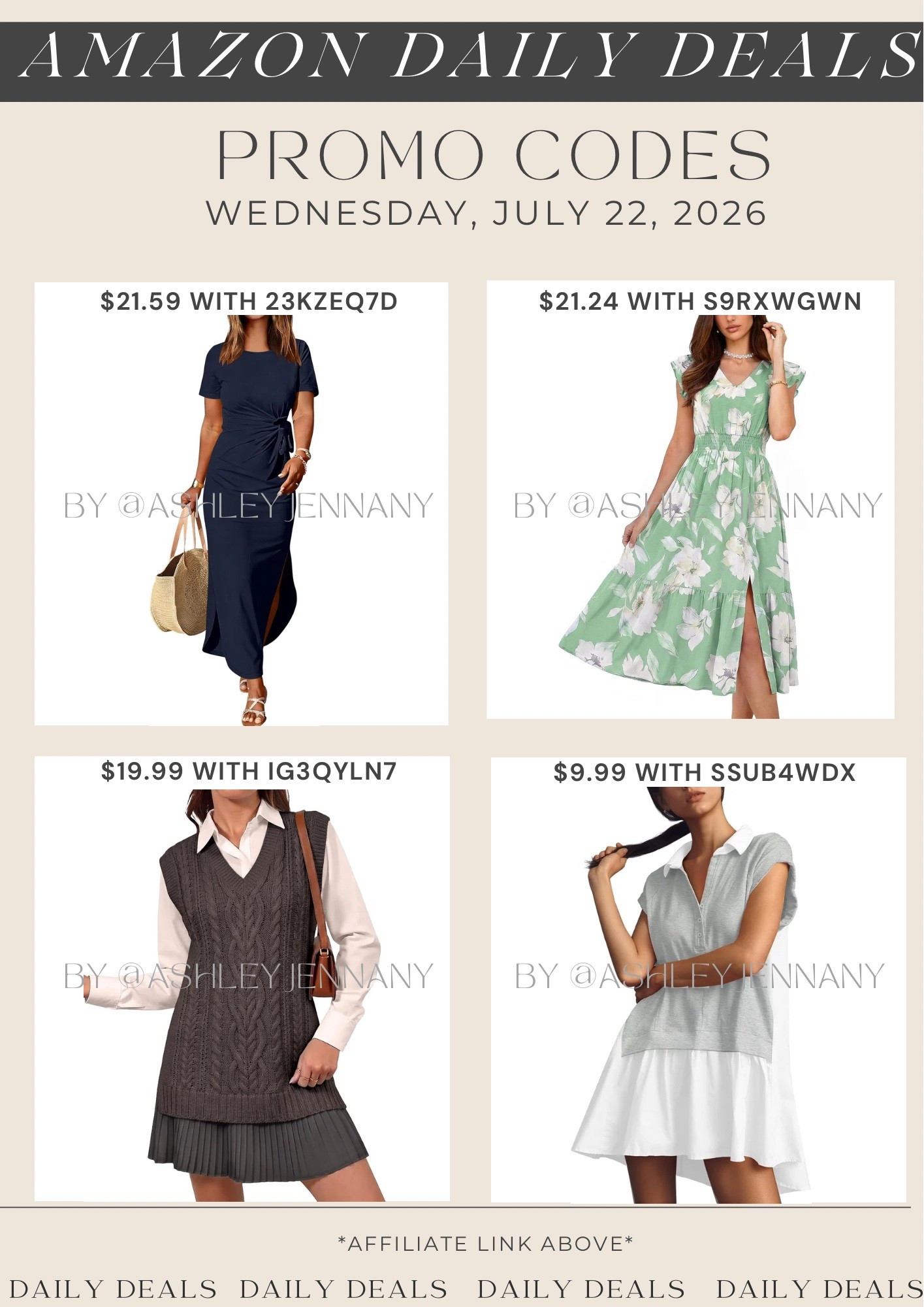 Amazon deals

#LTKMidsize #LTKSaleAlert #LTKSeasonal