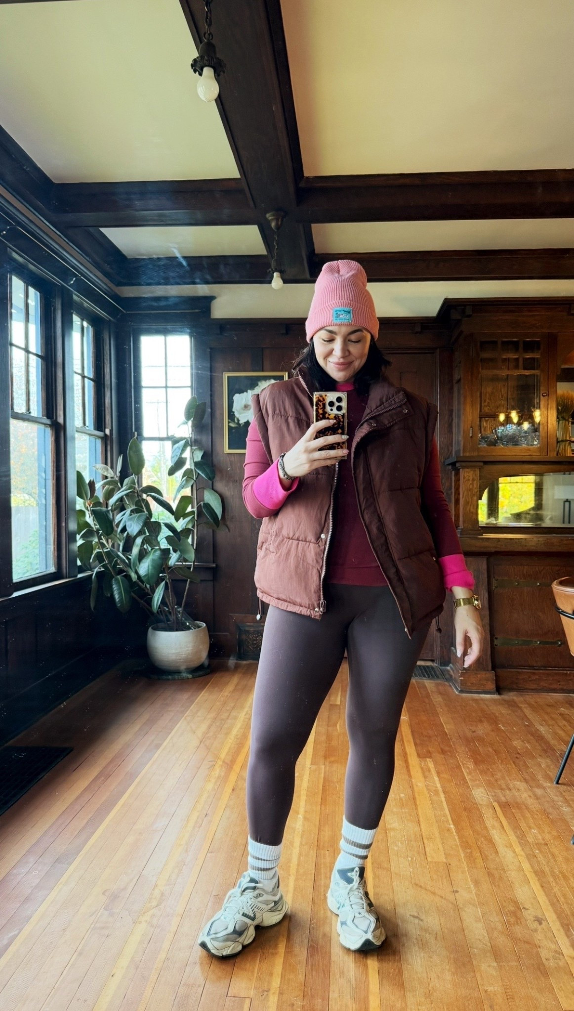 Off for a walk! I love that this vest was super affordable so I can get a fun color and jazz up my workout wardrobe! This legging is my fav and 10% of gf with code SARAH10❤️

Wearing vest XL
Legging XL