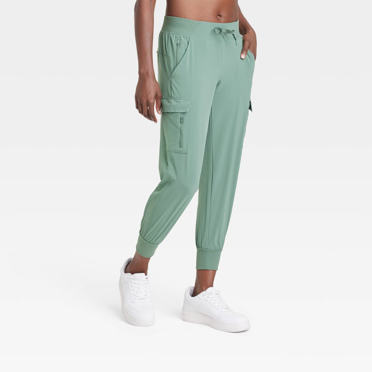 Women's Stretch Woven Tapered Cargo Pants - All in Motion™ | Target