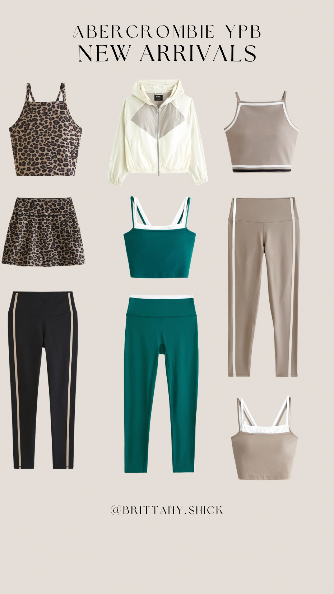 Abercrombie ypb sculpt new arrivals leopard set green black taupe Pilates yoga fitness gym sets outfit windbreaker jacket sale 15% off $150

#LTKStyleTip #LTKSaleAlert #LTKActive