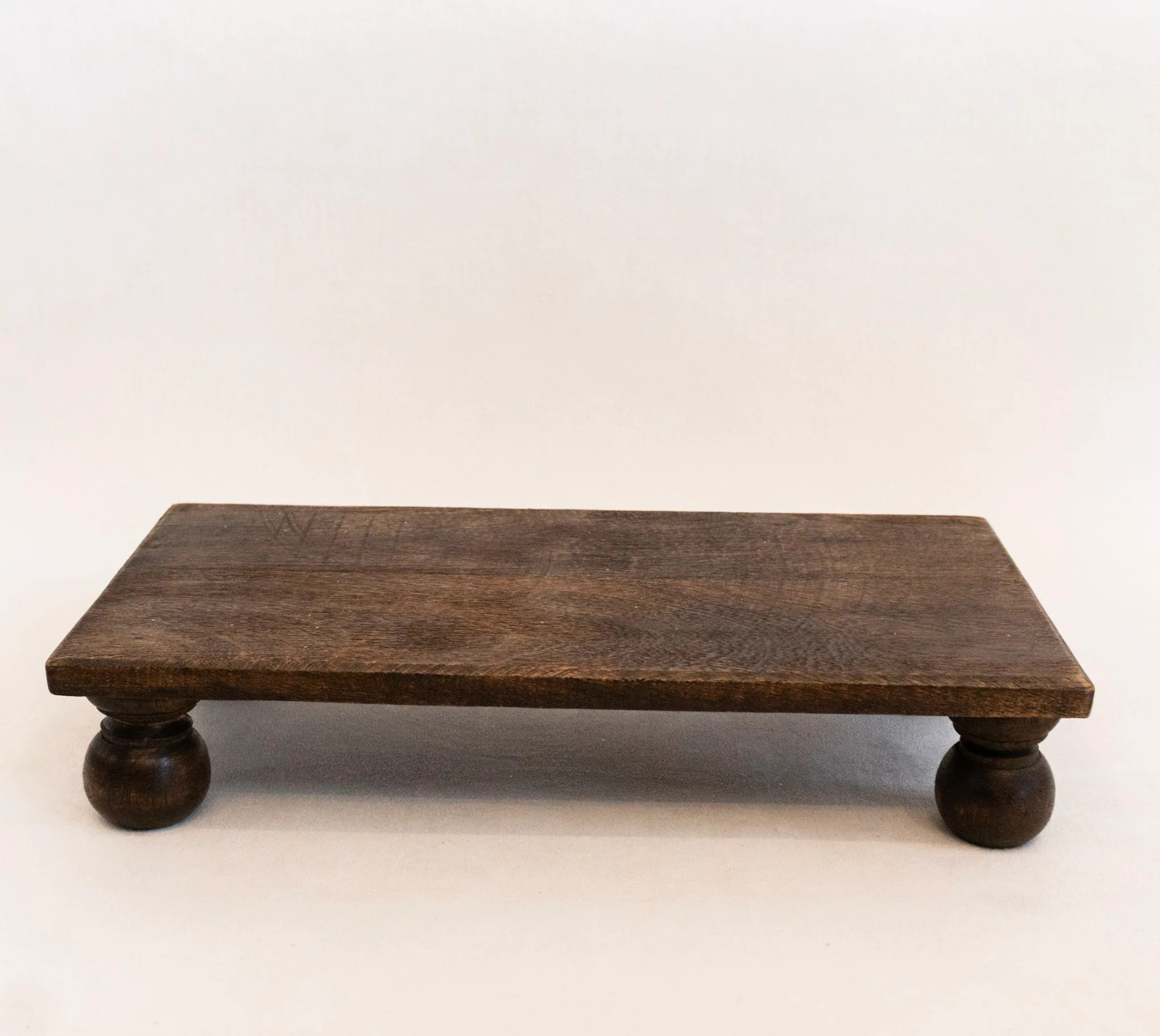 Dark Wood Rectangle Riser | Eco Chic Home