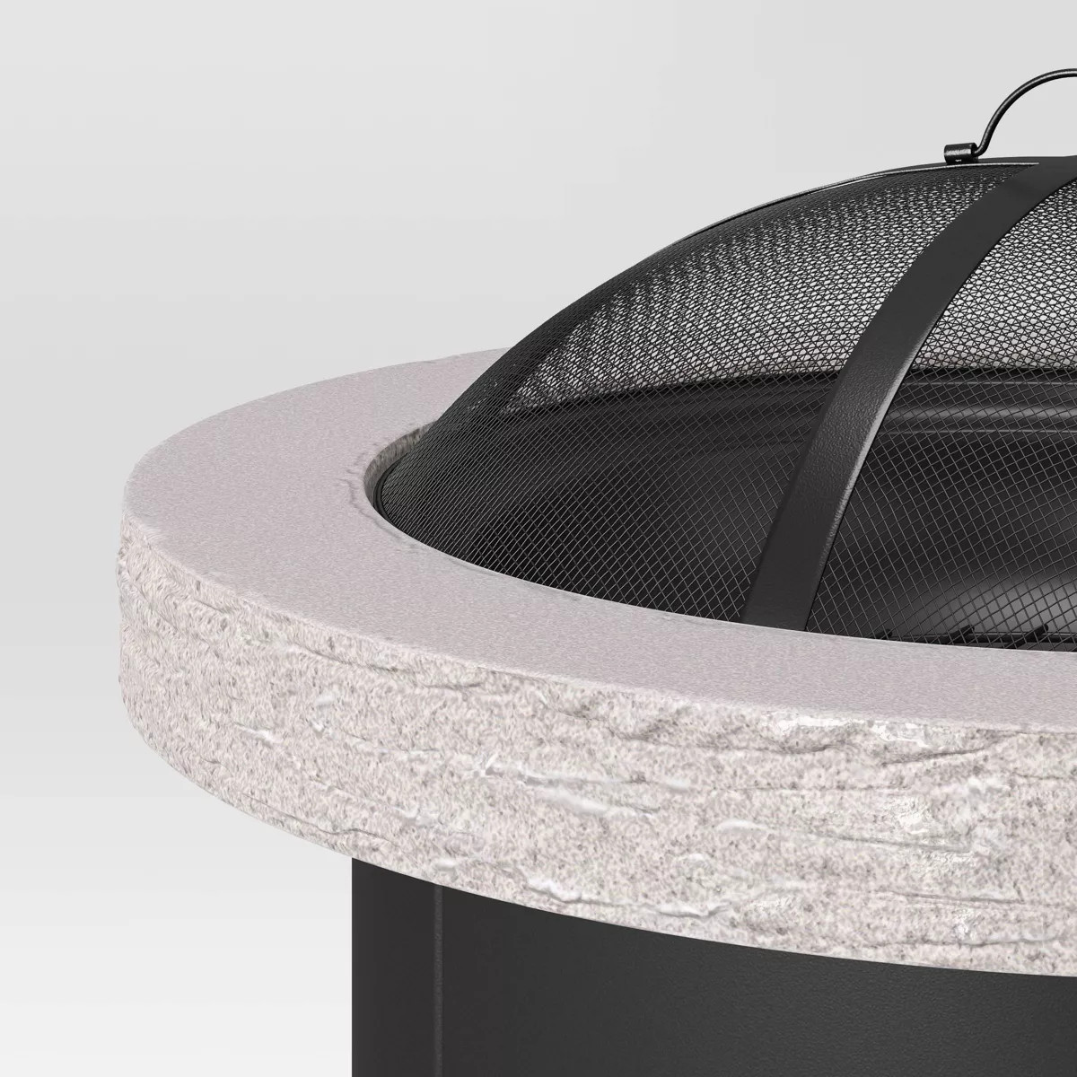 32" Stack Stone Wood Burning Outdoor Fireplace with Spark Screen - Threshold™: Heat-Resistant S... | Target