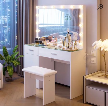 I’ve been looking for a nice inexpensive makeup vanity with lights. I just got this one from wayfair! Love!! 

#LTKbeauty #LTKhome #LTKsalealert