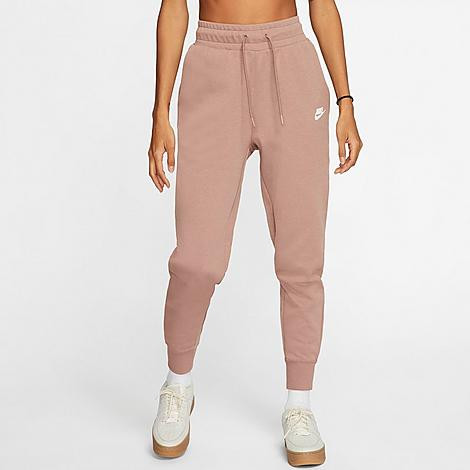 Nike Women's Sportswear Tech Fleece Jogger Pants in Pink Size X-Large 100% Cotton/Polyester/Fleece | Finish Line (US)